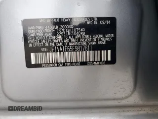 2015 Subaru WRX Premium с VIN JF1VA1F65F9817611, выставлен на аукционе Copart как лот 56483685 с пробегом 90 516 миль миль и Списание • Salvage title. История ставок и продаж доступна на DreamBid. Изображение 13.