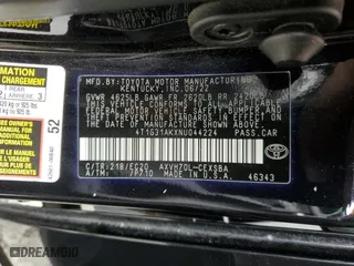 2022 Toyota Camry Hybrid SE with VIN 4T1G31AKXNU044224, listed as a Copart auction lot 44176305 with 52,989 mi miles and Salvage Title. Bid and sale history available at carsss.com. Image 12.