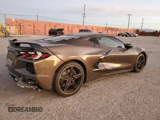 2021 Chevrolet Corvette 2LT with VIN 1G1YB2D42M5100317, listed as a Copart auction lot 85547734 with 0 mi miles and Salvage Title. Bid and sale history available at carsss.com. Image 3.