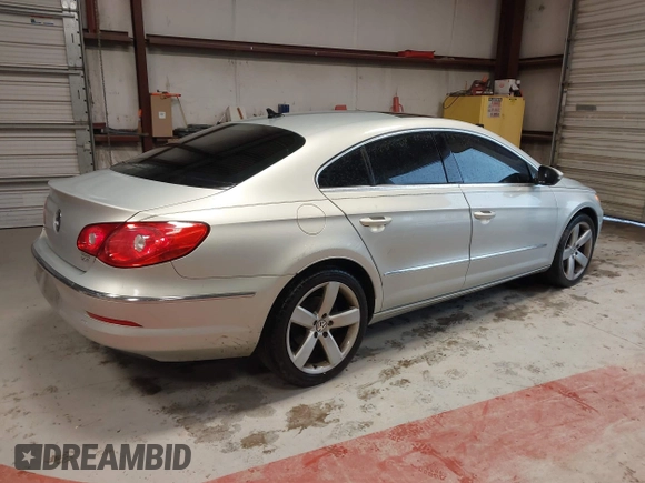2012 Volkswagen CC Lux PZEV with VIN WVWHP7AN0CE503794, listed as a IAAI auction lot 41259442 with 105,738 mi miles. Bid and sale history available at carsss.com. Image 4.