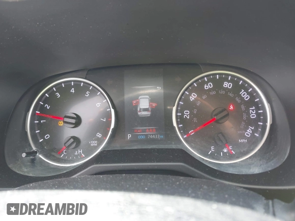 2019 Toyota RAV4 LE with VIN 2T3G1RFV9KC015700, listed as a IAAI auction lot 42019684 with 74,433 mi miles and . Bid and sale history available at DreamBid. Image 7.