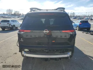 2024 Nissan Pathfinder Rock Creek with VIN 5N1DR3BDXRC293602, listed as a Copart auction lot 42968645 with 1,800 mi miles and Salvage Title. Bid and sale history available at carsss.com. Image 6.