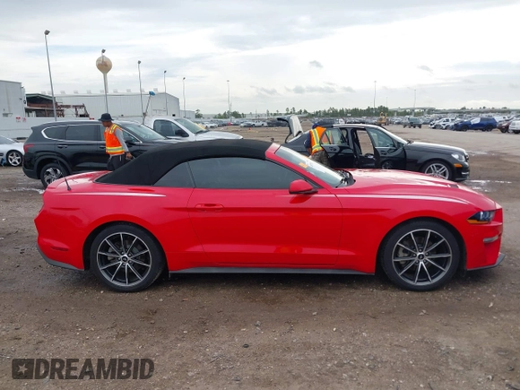 2018 Ford Mustang EcoBoost Premium with VIN 1FATP8UH3J5124720, listed as a IAAI auction lot 41897301 with 83,392 mi miles and . Bid and sale history available at carsss.com. Image 13.
