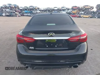 2018 Infiniti Q50 3.0t LUXE with VIN JN1EV7AP0JM365416, listed as a IAAI auction lot 41293065 with 65,339 mi miles. Bid and sale history available at carsss.com. Image 17.