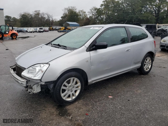 2002 Honda Civic Si with VIN SHHEP33562U302003, listed as a Copart auction lot 88227795 with 56,262 mi miles and Salvage Title. Bid and sale history available at carsss.com. Image 1.