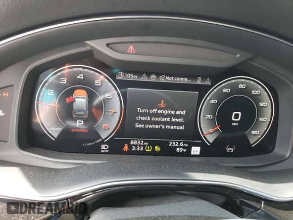 2024 Audi Q7 Premium Plus with VIN WA1LCBF71RD001839, listed as a Copart auction lot 56905244 with 8,832 mi miles and Salvage Title. Bid and sale history available at carsss.com. Image 9.