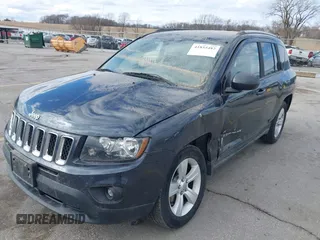 2015 Jeep Compass Sport with VIN 1C4NJDBBXFD151700, listed as a IAAI auction lot 41855482 with 124,822 mi miles. Bid and sale history available at carsss.com. Image 2.
