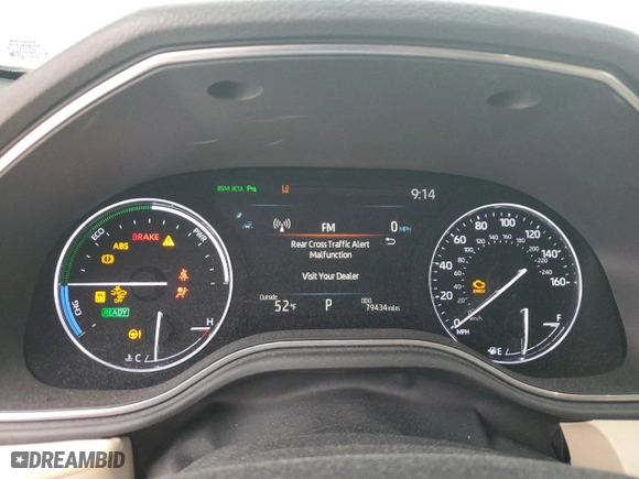 2020 Toyota Avalon Hybrid Limited with VIN 4T1D21FB4LU014633, listed as a Copart auction lot 42952625 with 79,434 mi miles and Salvage Title. Bid and sale history available at carsss.com. Image 9.