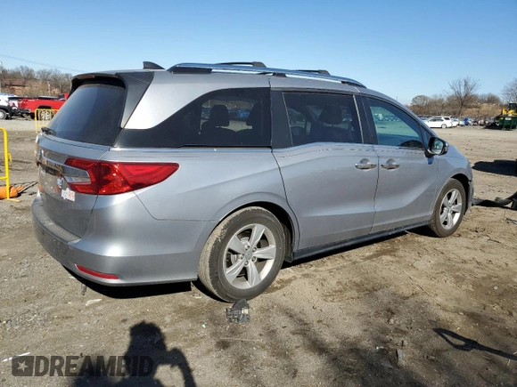 2018 Honda Odyssey EX-L with VIN 5FNRL6H71JB111811, listed as a Copart auction lot 49463315 with 84,116 mi miles and Salvage Title. Bid and sale history available at carsss.com. Image 3.