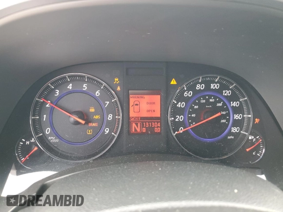 2009 Infiniti FX35 with VIN JNRAS18U09M102867, listed as a Copart auction lot 50351075 with 131,304 mi miles and Salvage Title. Bid and sale history available at carsss.com. Image 9.