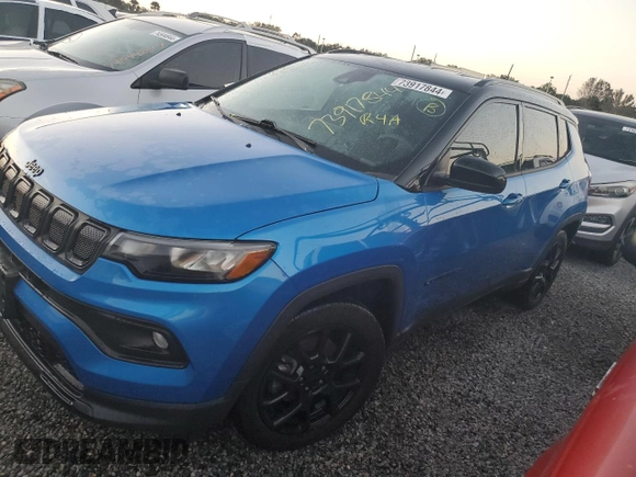 2022 Jeep Compass Altitude с VIN 3C4NJCBB8NT198212, выставлен на аукционе Copart как лот 73917844 с пробегом Не указан миль и На запчасти • Non repairable. История ставок и продаж доступна на DreamBid. Изображение 1.