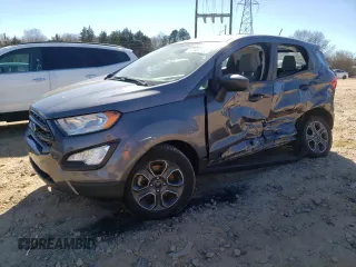 2020 Ford EcoSport S with VIN MAJ3S2FEXLC387123, listed as a Copart auction lot 47451105 with 26,683 mi miles and Salvage Title. Bid and sale history available at carsss.com. Image 1.