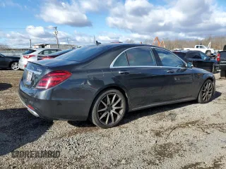 2018 Mercedes-Benz S 560 with VIN WDDUG8GB6JA398769, listed as a Copart auction lot 43329725 with 76,735 mi miles and Salvage Title. Bid and sale history available at carsss.com. Image 3.