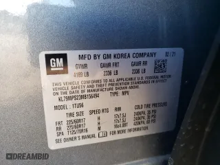2021 Chevrolet TrailBlazer LT with VIN KL79MPS23MB156494, listed as a Copart auction lot 48105705 with 18,252 mi miles and Salvage Title. Bid and sale history available at carsss.com. Image 16.