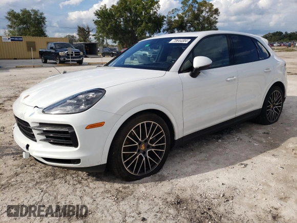 2021 Porsche Cayenne S with VIN WP1AB2AY8MDA27555, listed as a Copart auction lot 73644304 with 41,190 mi miles and Non repairable. Bid and sale history available at DreamBid. Image 1.