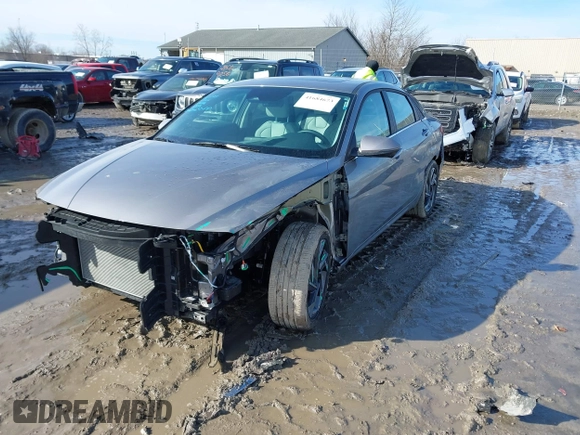 2024 Hyundai Elantra Limited with VIN KMHLP4DG0RU740625, listed as a IAAI auction lot 41684673 with 22,490 mi miles and . Bid and sale history available at DreamBid. Image 18.