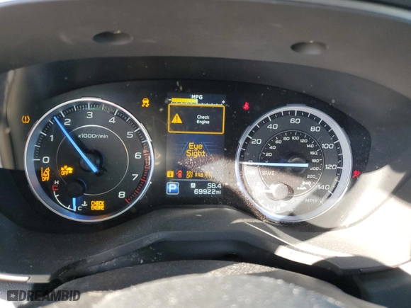 2020 Subaru Ascent Limited with VIN 4S4WMAPD2L3415008, listed as a Copart auction lot 48320325 with 69,922 mi miles and Non Repairable. Bid and sale history available at carsss.com. Image 9.