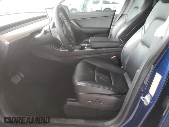 2021 Tesla Model Y Long Range with VIN 5YJYGDEE0MF096777, listed as a Copart auction lot 49005925 with 94,455 mi miles and Salvage Title. Bid and sale history available at DreamBid. Image 7.
