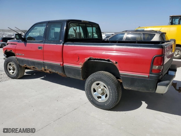 1996 Dodge Ram 1500 with VIN 3B7HF13Y8TG121531, listed as a Copart auction lot 72366134 with 220,797 mi miles and Salvage Title. Bid and sale history available at carsss.com. Image 2.