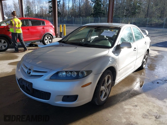 2008 Mazda 6 i Sport VE with VIN 1YVHP80C285M48093, listed as a IAAI auction lot 41881272 with 184,410 mi miles. Bid and sale history available at carsss.com. Image 17.