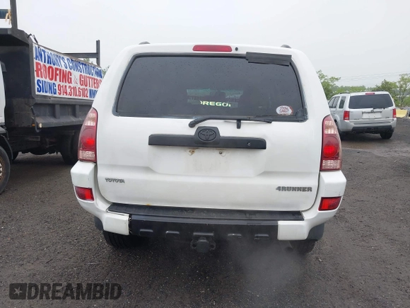 2004 Toyota 4Runner SR5 with VIN JTEBU14R840026763, listed as a IAAI auction lot 42186128 with 204,653 mi miles and . Bid and sale history available at DreamBid. Image 16.
