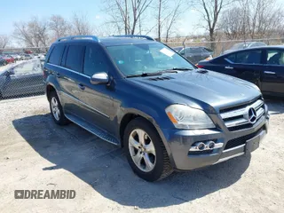 2010 Mercedes-Benz GL 450 with VIN 4JGBF7BE7AA587376, listed as a IAAI auction lot 42028777 with 292,271 mi miles and . Bid and sale history available at DreamBid. Image 1.