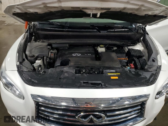 2013 Infiniti JX35 with VIN 5N1AL0MN3DC316798, listed as a Copart auction lot 53144765 with 126,305 mi miles and Salvage Title. Bid and sale history available at carsss.com. Image 13.