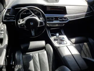 2021 BMW X7 M50i with VIN 5UXCX6C06M9G14044, listed as a Copart auction lot 46078775 with 49,938 mi miles and Salvage Title. Bid and sale history available at carsss.com. Image 8.