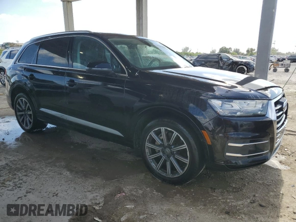 2017 Audi Q7 Premium Plus with VIN WA1LAAF7XHD004897, listed as a Copart auction lot 54762095 with 124,130 mi miles and Clean Title. Bid and sale history available at DreamBid. Image 4.