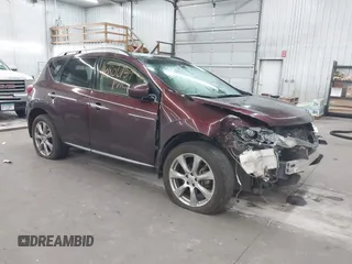 2014 Nissan Murano SV with VIN JN8AZ1MU3EW400818, listed as a IAAI auction lot 40806139 with 135,024 mi miles and . Bid and sale history available at carsss.com. Image 1.