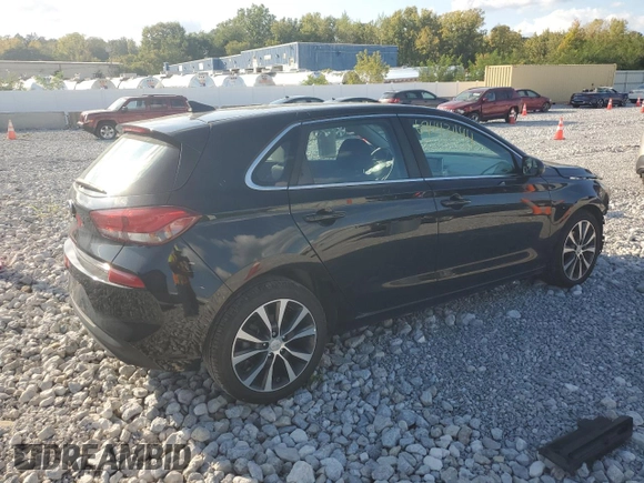 2018 Hyundai Elantra GT with VIN KMHH35LE1JU009133, listed as a Copart auction lot 72318654 with 57,843 mi miles and Salvage Title. Bid and sale history available at carsss.com. Image 3.