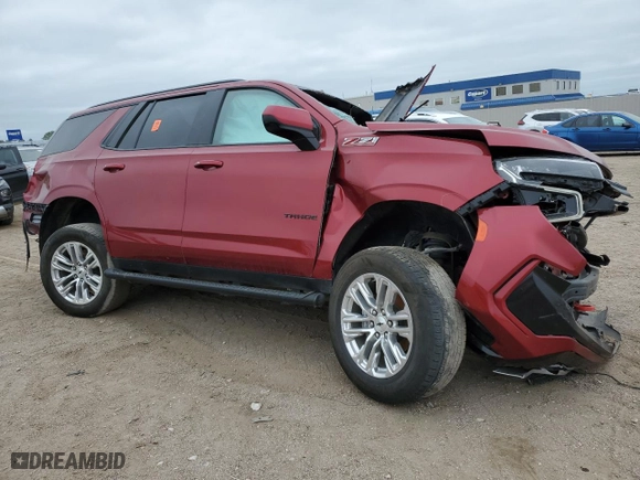 2021 Chevrolet Tahoe Z71 with VIN 1GNSKPKD8MR444926, listed as a Copart auction lot 65337704 with 0 mi miles and Salvage Title. Bid and sale history available at carsss.com. Image 4.