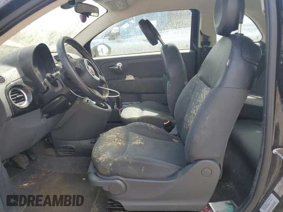 2015 FIAT 500 Pop with VIN 3C3CFFAR0FT555560, listed as a Copart auction lot 55178495 with 0 mi miles and Clean Title. Bid and sale history available at carsss.com. Image 7.