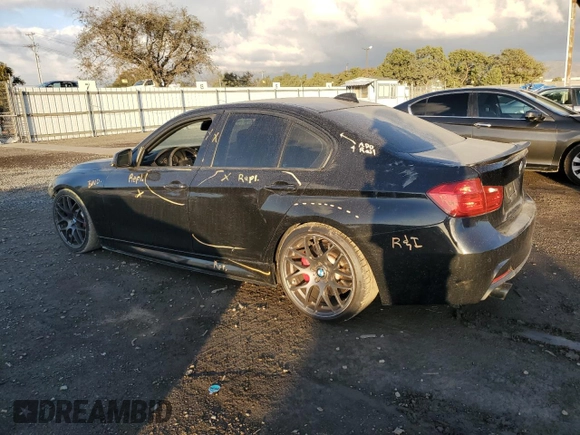 2014 BMW 3 Series 335i with VIN WBA3A9C55EF477935, listed as a Copart auction lot 41755545 with 122,830 mi miles and Non Repairable. Bid and sale history available at carsss.com. Image 2.