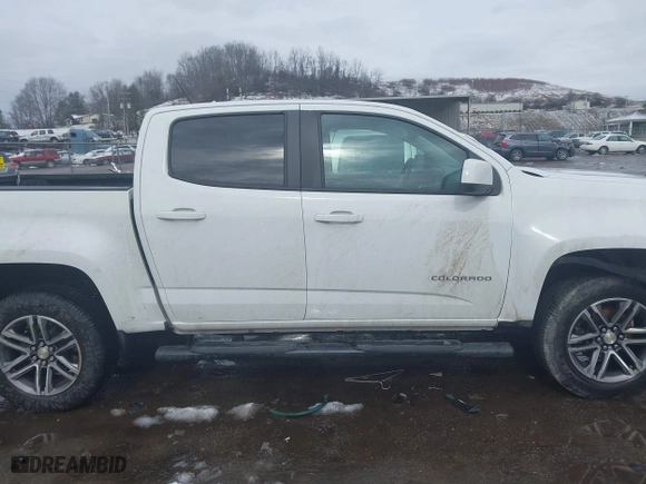 2021 Chevrolet Colorado 4WD Work Truck with VIN 1GCGTBEN5M1291133, listed as a IAAI auction lot 41562636 with 102,721 mi miles. Bid and sale history available at carsss.com. Image 14.