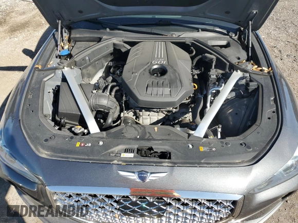 2021 Genesis G70 2.0T with VIN KMTG64LA0MU074883, listed as a Copart auction lot 42581875 with 30,885 mi miles and Non Repairable. Bid and sale history available at carsss.com. Image 11.