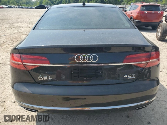 2015 Audi A8 4.0T with VIN WAU32AFD3FN032098, listed as a Copart auction lot 58788445 with 112,804 mi miles and Clean title. Bid and sale history available at DreamBid. Image 6.
