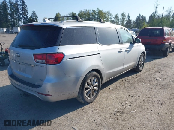 2016 Kia Sedona SX with VIN KNDMC5C19G6140582, listed as a IAAI auction lot 42086075 with 112,474 mi miles. Bid and sale history available at carsss.com. Image 4.
