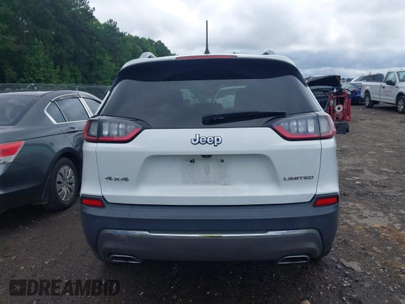 2019 Jeep Cherokee Limited with VIN 1C4PJMDX1KD282154, listed as a IAAI auction lot 42375387 with 135,273 mi miles and . Bid and sale history available at DreamBid. Image 16.