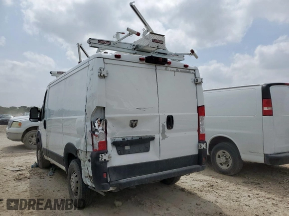 2022 Ram ProMaster Cargo with VIN 3C6LRVNG4NE102266, listed as a Copart auction lot 46635035 with 56,151 mi miles and Salvage Title. Bid and sale history available at DreamBid. Image 2.