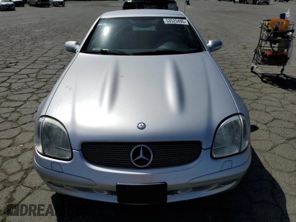 2001 Mercedes-Benz SLK-Class with VIN WDBKK65F61F225362, listed as a Copart auction lot 53525495 with 119,349 mi miles and Salvage Title. Bid and sale history available at carsss.com. Image 5.