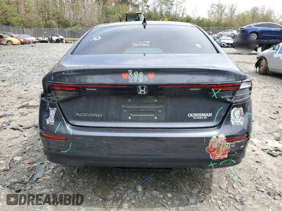 2023 Honda Accord LX with VIN 1HGCY1F2XPA023733, listed as a Copart auction lot 52509365 with 99,663 mi miles and Salvage Title. Bid and sale history available at DreamBid. Image 6.