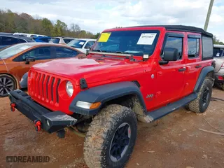 2018 Jeep Wrangler Unlimited Sport with VIN 1C4HJXDG9JW146265, listed as a IAAI auction lot 40924465 with 129,234 mi miles. Bid and sale history available at carsss.com. Image 17.