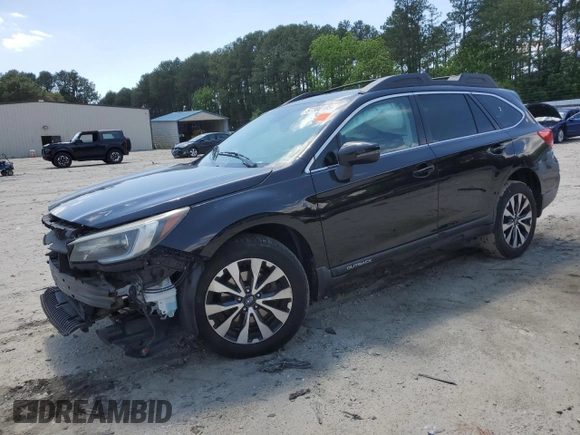 2018 Subaru Outback Limited with VIN 4S4BSANC4J3360749, listed as a Copart auction lot 57300185 with 107,678 mi miles and Salvage title. Bid and sale history available at DreamBid. Image 1.