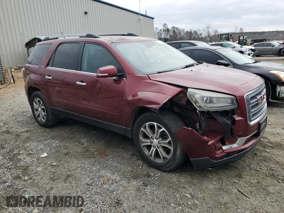 2015 GMC Acadia SLT with VIN 1GKKVRKD1FJ176352, listed as a Copart auction lot 41961875 with 128,439 mi miles and Salvage Title. Bid and sale history available at carsss.com. Image 4.