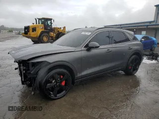 2024 Genesis GV70 Sport with VIN 5NMMCDTC9RH005653, listed as a Copart auction lot 54952195 with 21,145 mi miles and Salvage title. Bid and sale history available at DreamBid. Image 1.