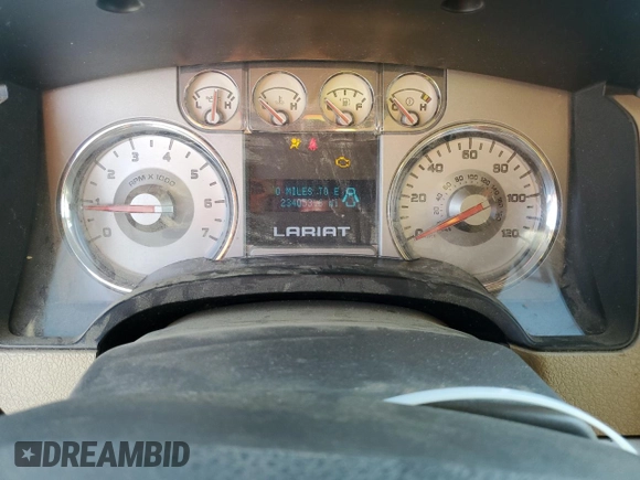 2010 Ford F-150 XL with VIN 1FTFW1EVXAFC09778, listed as a Copart auction lot 53793085 with 234,053 mi miles and Salvage title. Bid and sale history available at DreamBid. Image 9.
