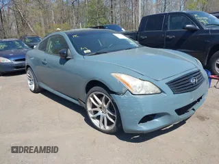 2010 Infiniti G37 Coupe x with VIN JN1CV6EL5AM151255, listed as a IAAI auction lot 42063389 with 1 mi miles. Bid and sale history available at carsss.com. Image 1.