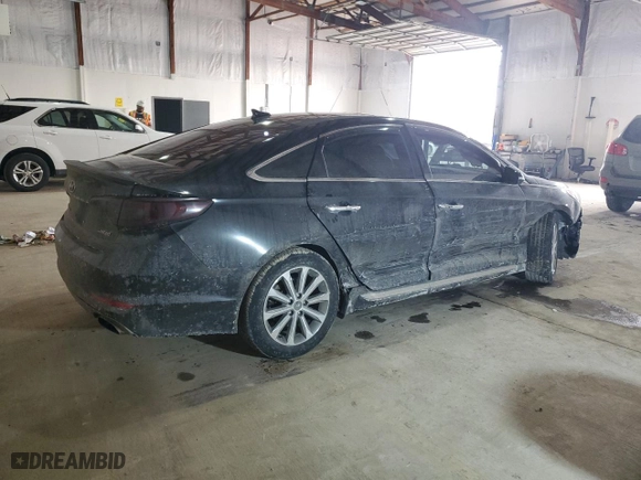 2016 Hyundai Sonata 2.4L Sport with VIN 5NPE34AF4GH356763, listed as a Copart auction lot 46687615 with 55,702 mi miles and Salvage Title. Bid and sale history available at carsss.com. Image 3.
