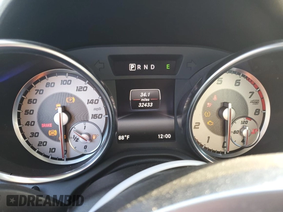 2015 Mercedes-Benz SLK-Class SLK 350 with VIN WDDPK5HAXFF103800, listed as a Copart auction lot 77786054 with 32,433 mi miles and Non Repairable. Bid and sale history available at carsss.com. Image 9.
